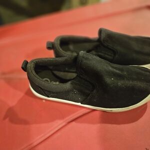 Kids Black Slip-On Shoes